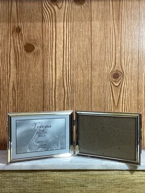 Verona Silver Double Hinged Picture Frame by Horizontal 7”x5”